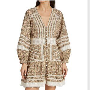 Veronica Beard Floral Peasant Dress